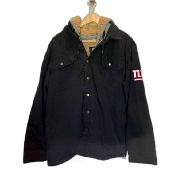 NFL X Darius Rucker Collection Large New York Giants Canvas Full Zip Hood - Picture 1 of 8